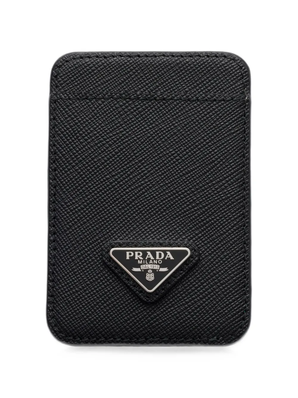 Prada 사피아노 레더 카드홀더 | 블랙 | Image 1