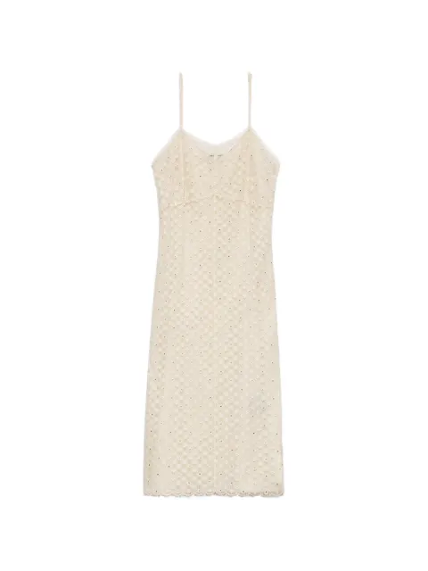 Prada Abito in pizzo con ricami