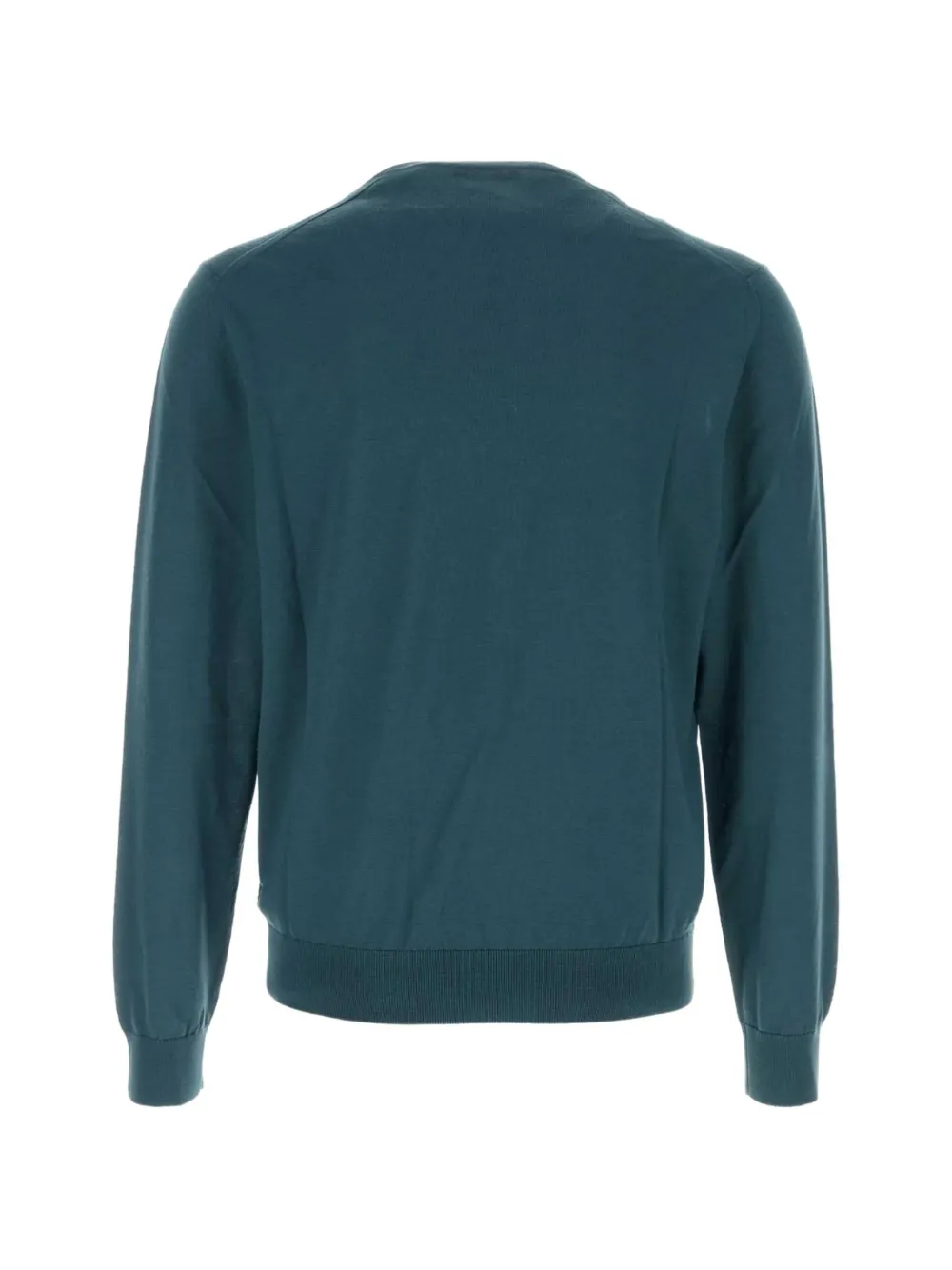 Prada Superfijne wollen trui met ronde hals Blauw