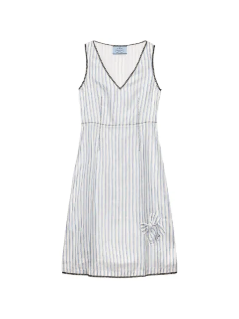 Prada striped dress with bow