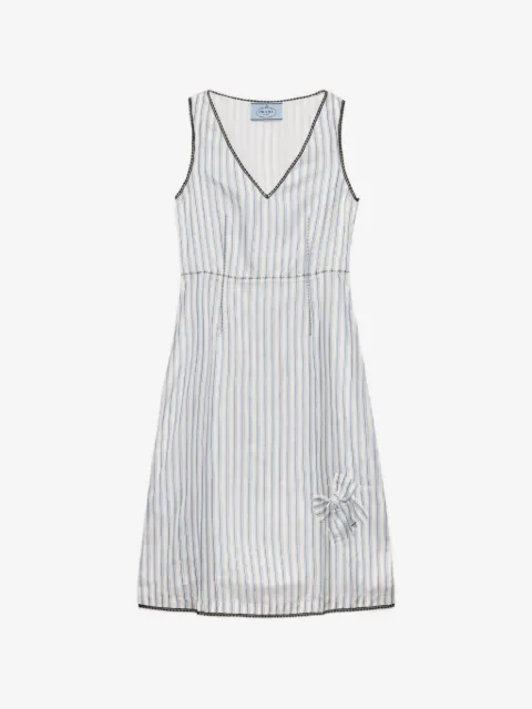 Prada striped dress with bow