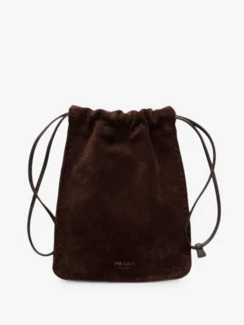 Prada 绒面皮智能手机小袋