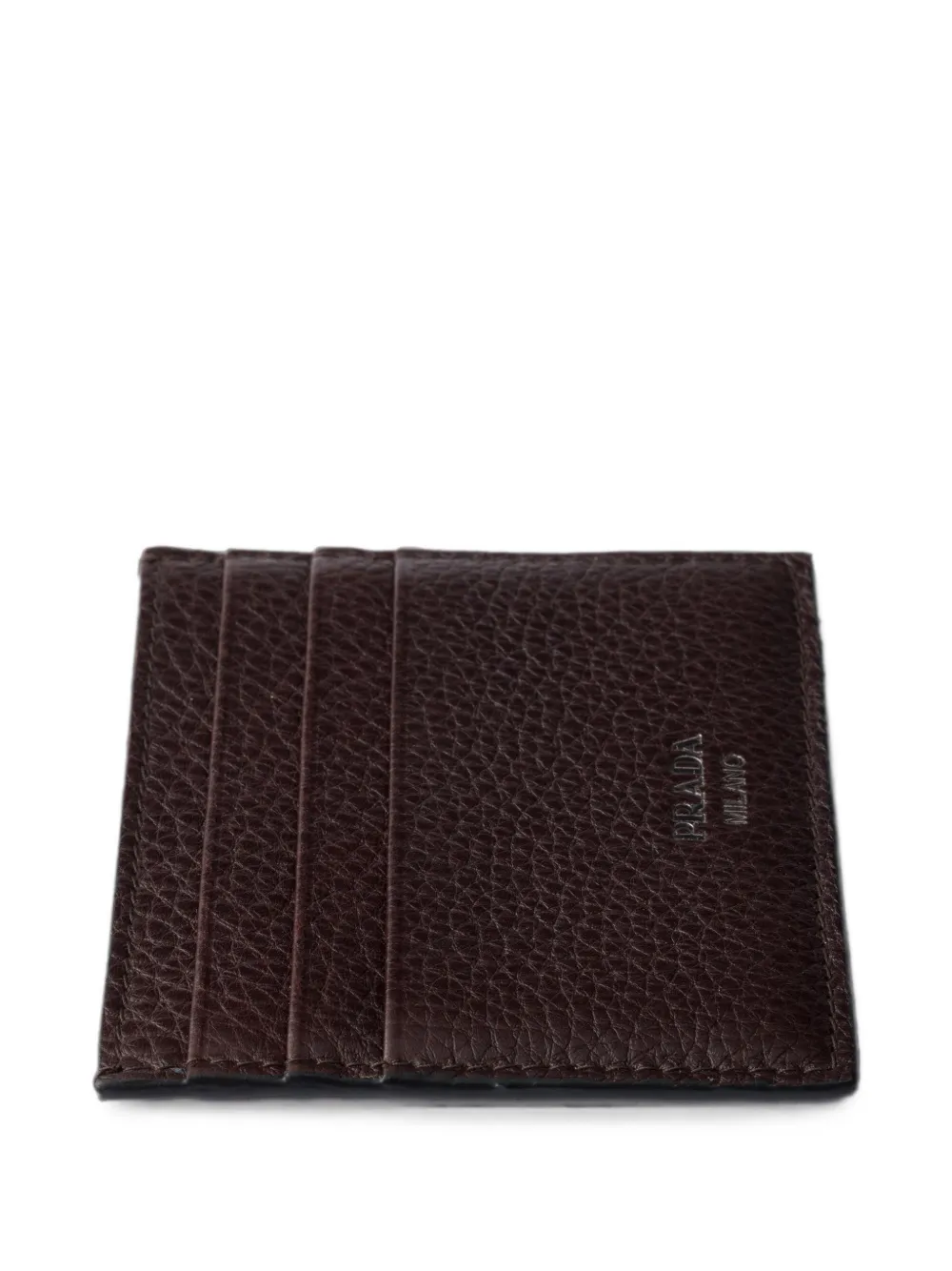 Prada Leren pasjeshouder Bruin