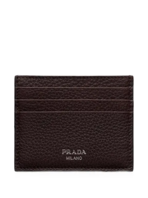 Prada leather card holder