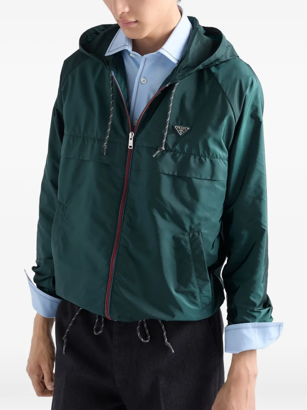 Prada Re-Nylon jack Groen