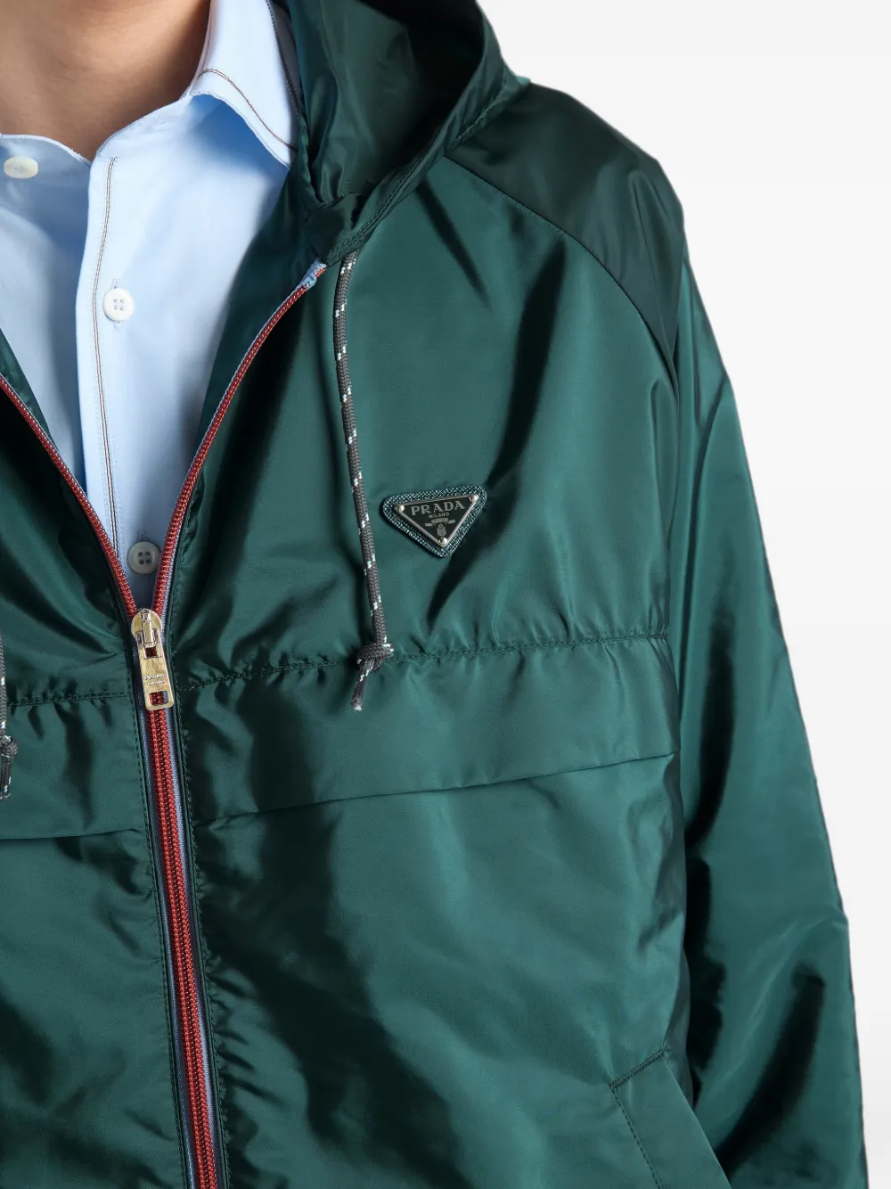 Prada Re-Nylon jack Groen