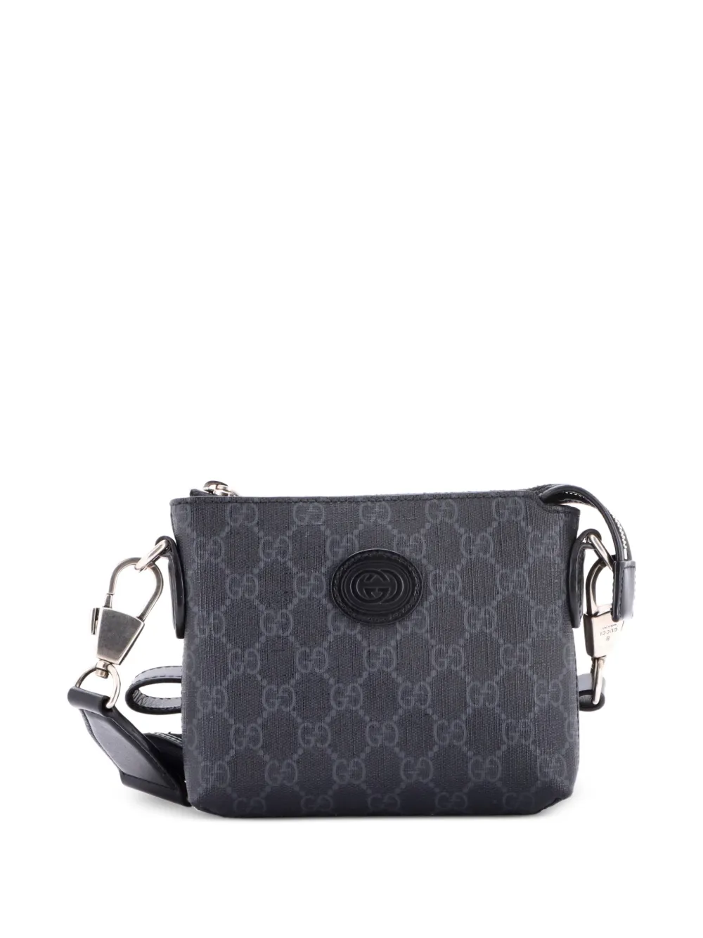 Gucci Pre-Owned Borsa a tracolla GG mini in tela cerata con cinturino da polso - Nero