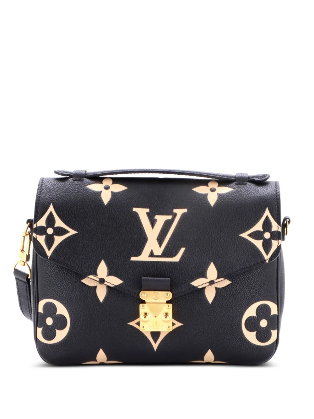 Louis Vuitton Pre-Owned Borsa a tracolla Pochette Metis Monogram Empreinte Giant bicolore - Nero