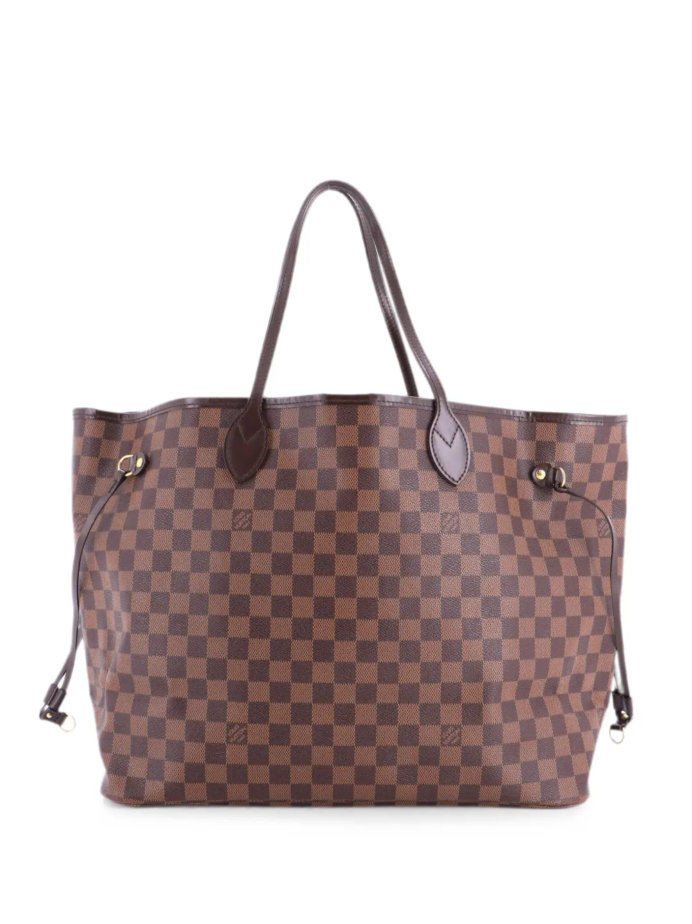 Louis Vuitton Pre-Owned Borsa tote Neverfull GM in tela Damier - Marrone