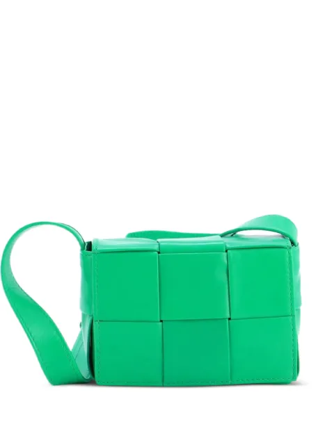 Bottega Veneta Pre-Owned Cassette Maxi Intrecciato Leather Candy crossbody bag