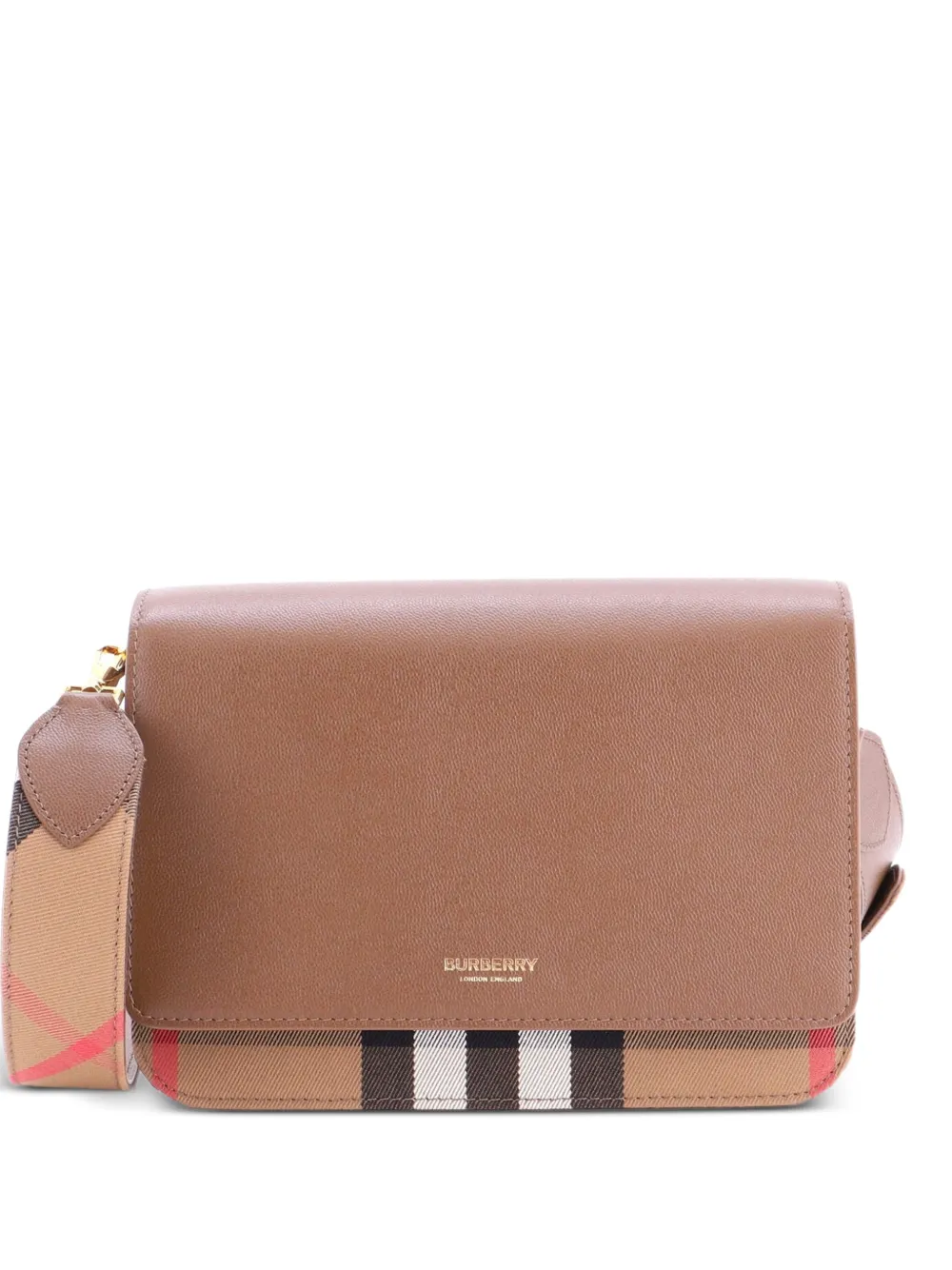 Burberry Pre-Owned Borsa a spalla Mackford piccola - Marrone