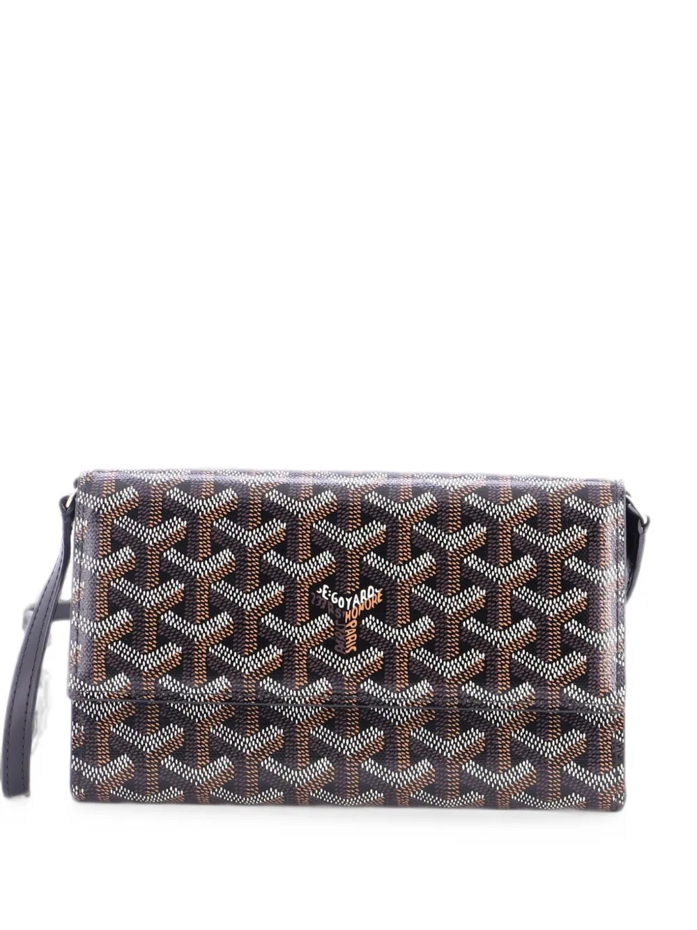 Goyard Pre-Owned Portafoglio continental Varenne in tela cerata - Nero