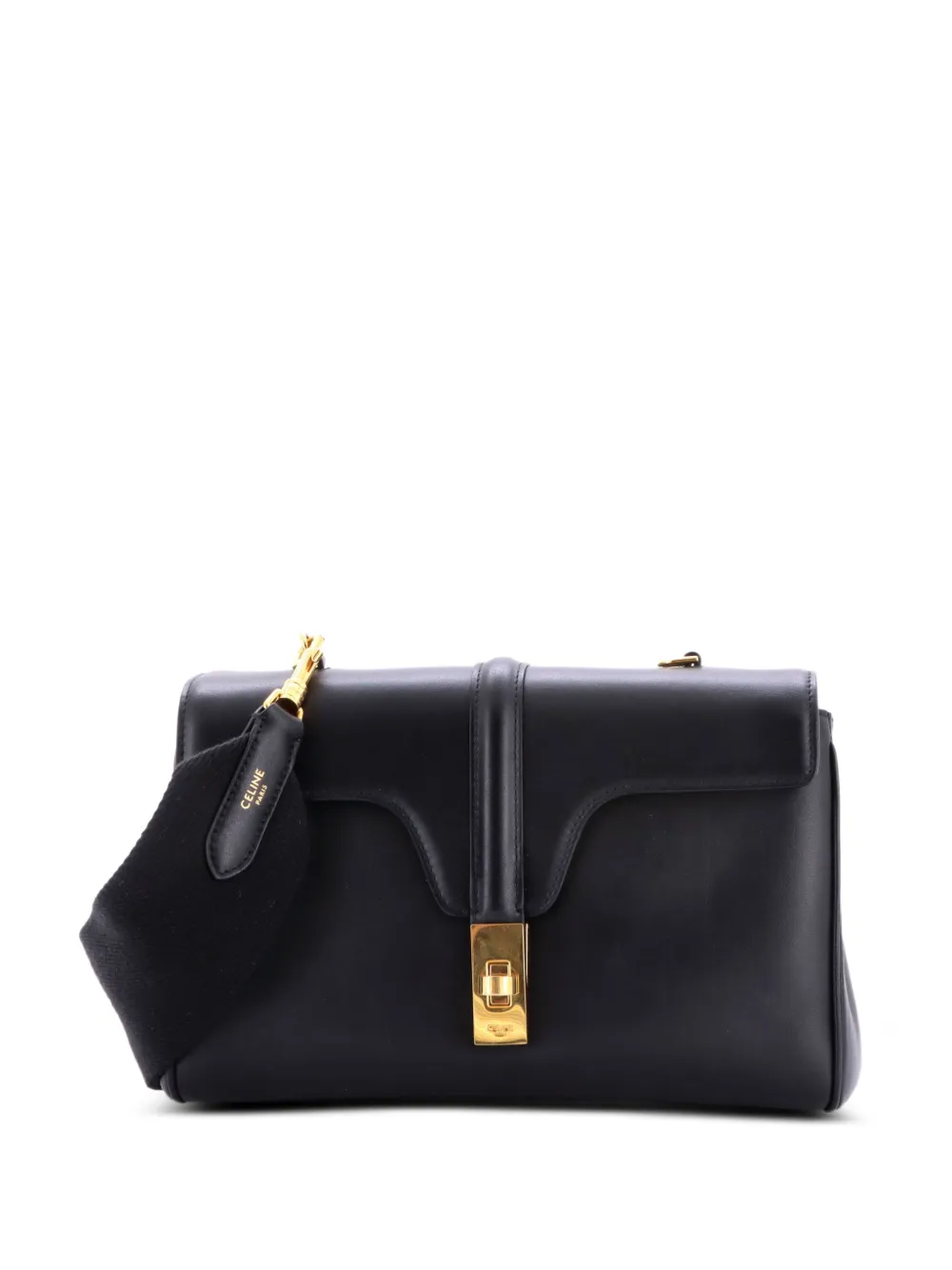 Celine Pre-Owned Soft 16 Bag Smooth Calfskin Teen shoulder bag - Black