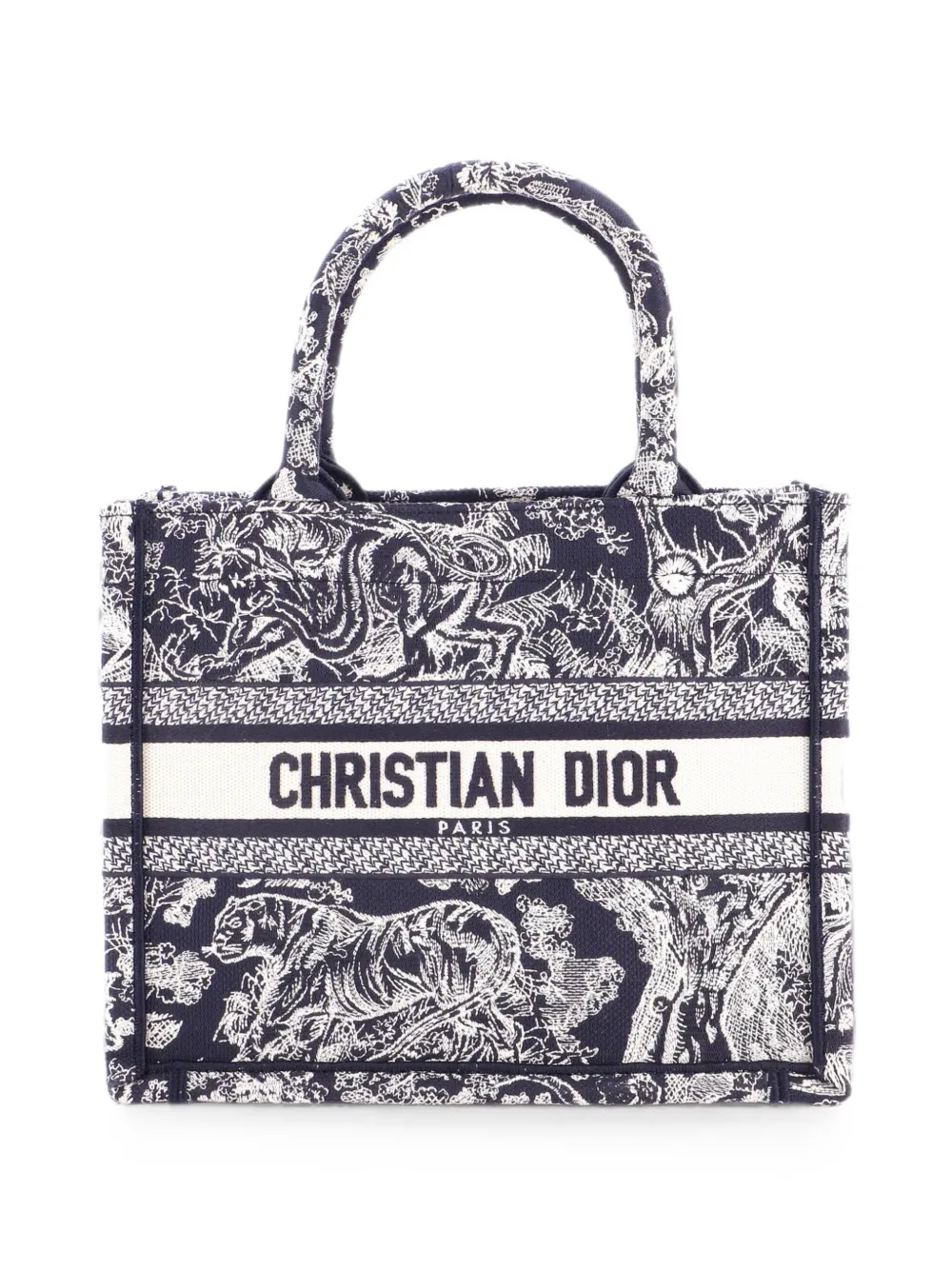 Christian Dior Pre-Owned Borsa tote Book piccola in tela - Blu