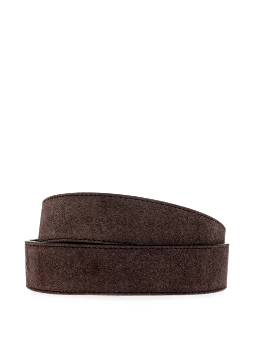 Valentino Garavani VLogo Signature suède riem Bruin