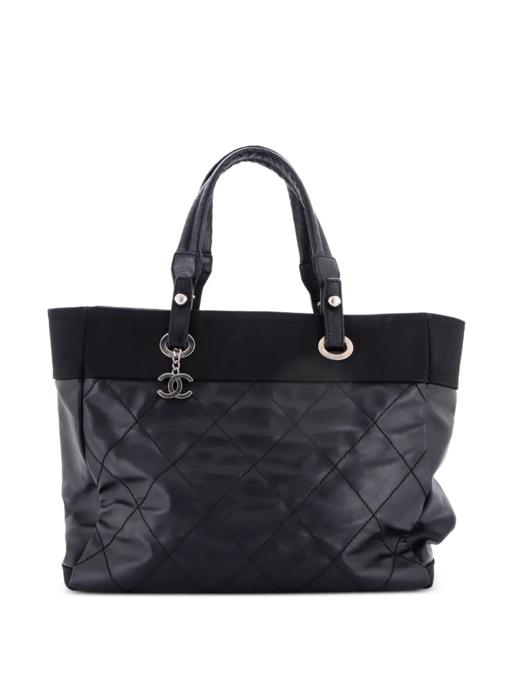 CHANEL Pre-Owned Borsa tote Biarritz grande trapuntata - Nero