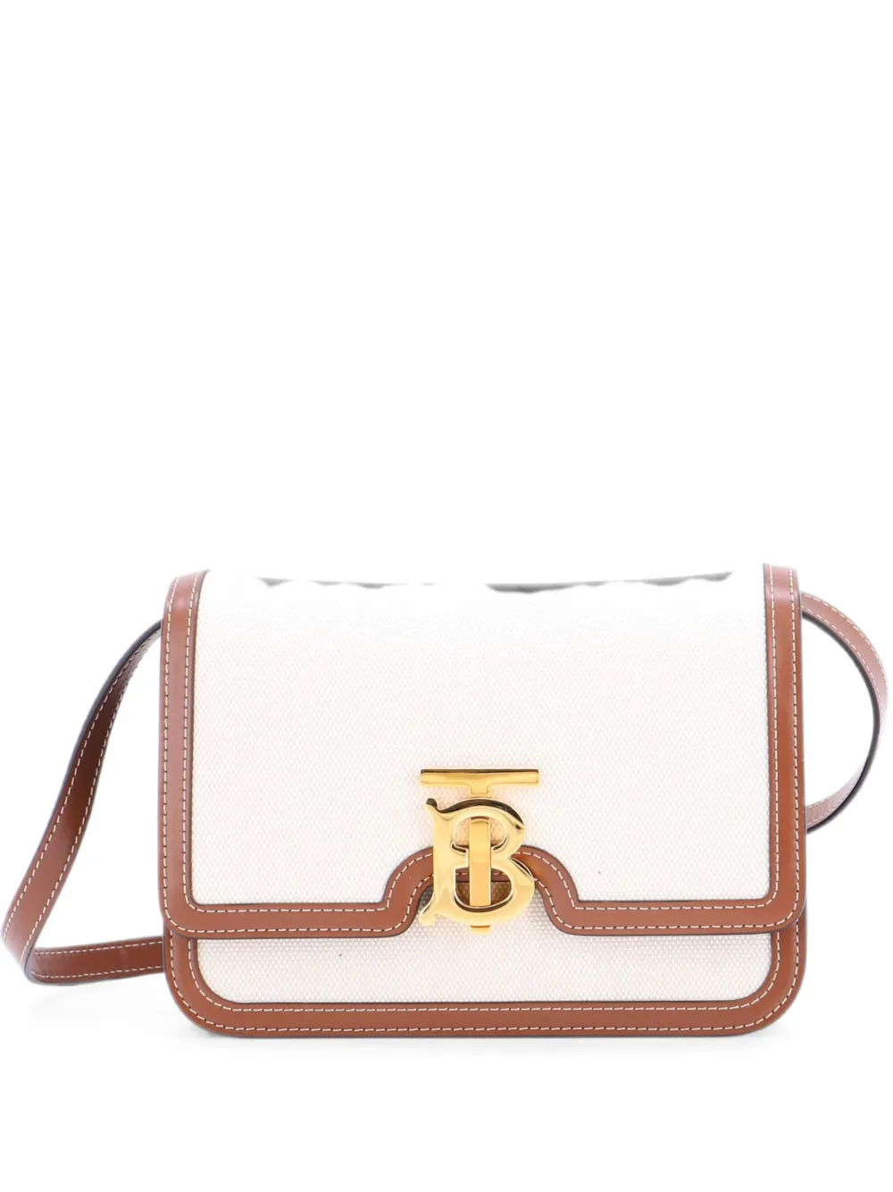 Burberry Pre-Owned Borsa a spalla TB Flap piccola - Marrone