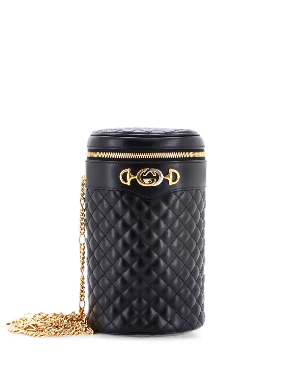 Gucci Pre-Owned Borsa a tracolla in pelle trapuntata - Nero