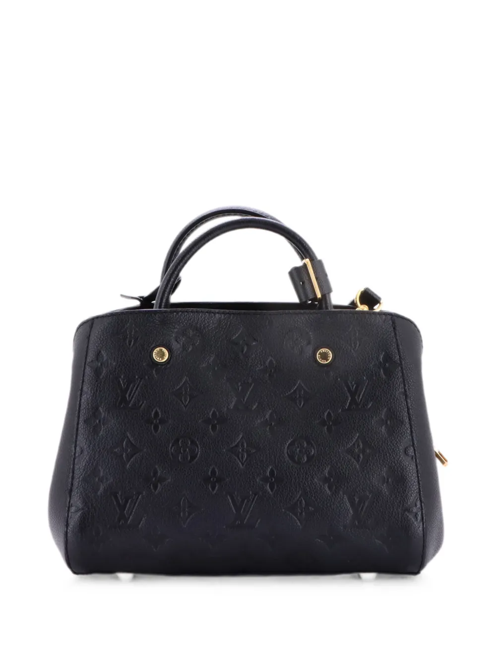 Louis Vuitton Pre-Owned Montaigne Handbag Monogram Empreinte Leather BB satchel - Black