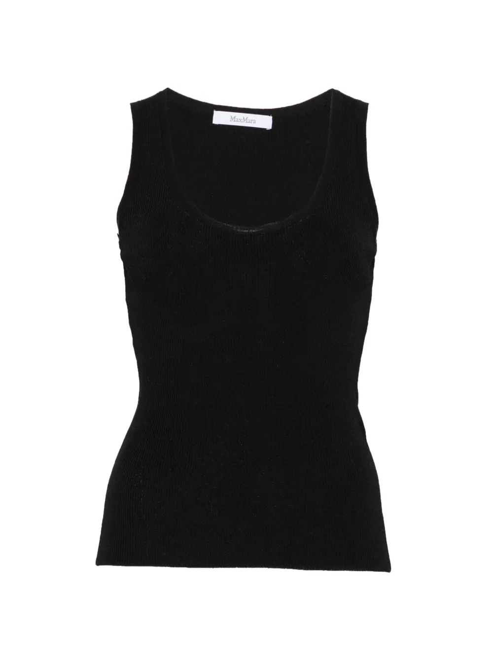 Max Mara Editta ribbed-knit tank top - Nero