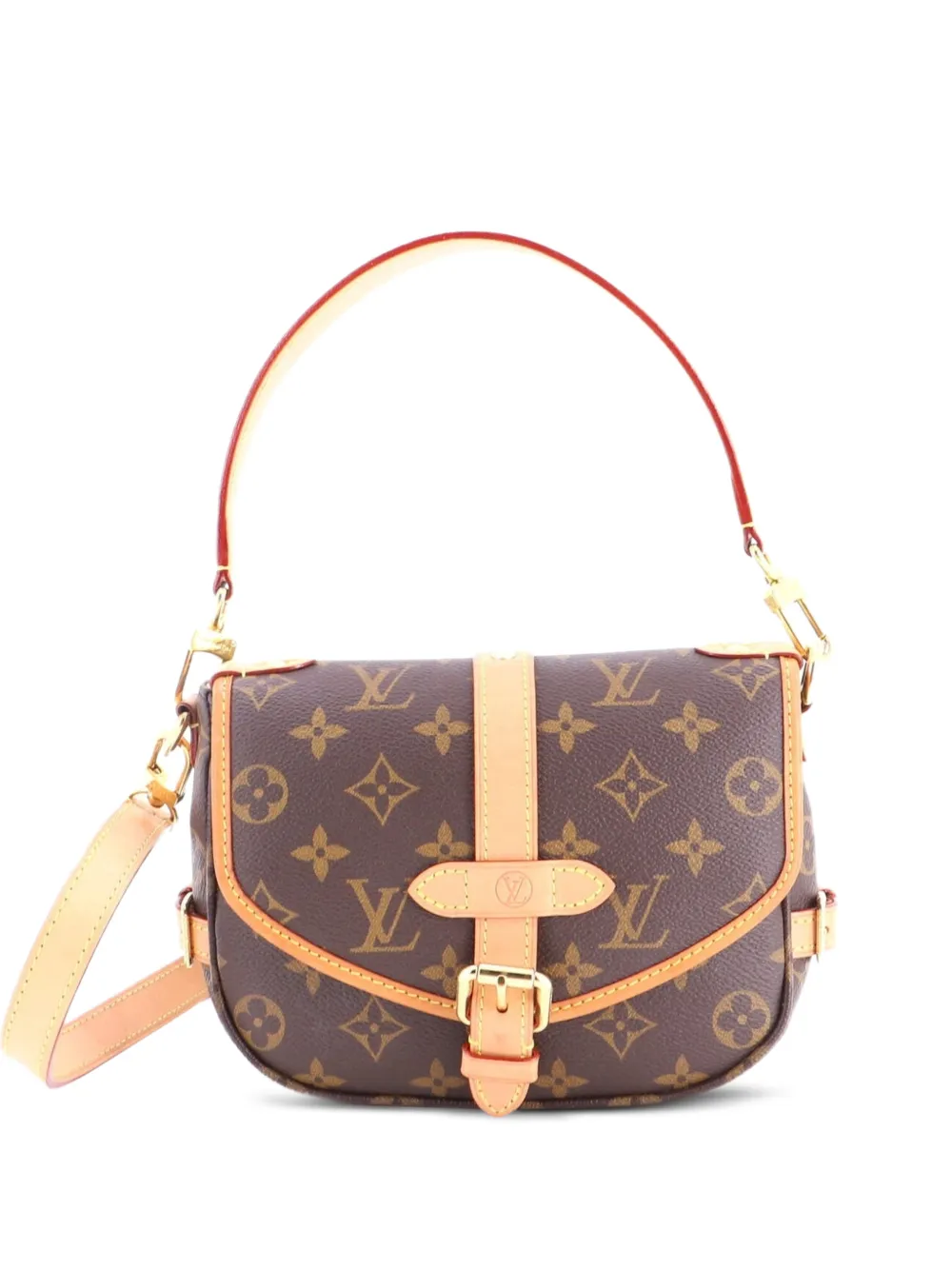 Louis Vuitton Pre-Owned Saumur Handbag Monogram Canvas BB crossbody bag - Braun
