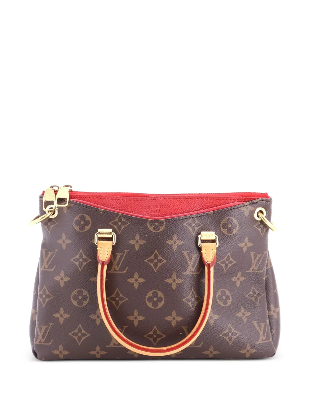 Louis Vuitton Pre-Owned Borsa tote Pallas BB in pelle e tela con monogramma e tracolla - Marrone