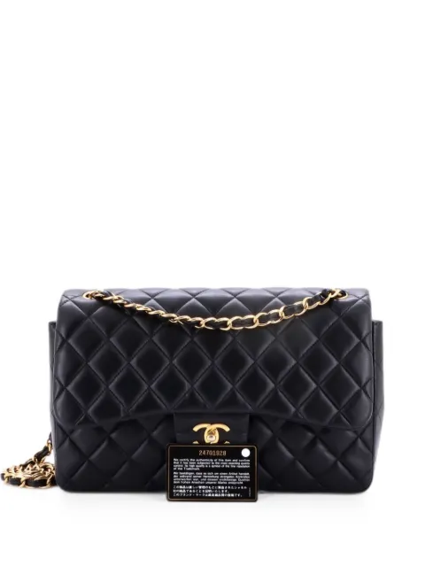CHANEL Pre-Owned Classic Double Flap Bag Quilted Lambskin Jumbo shoulder bag