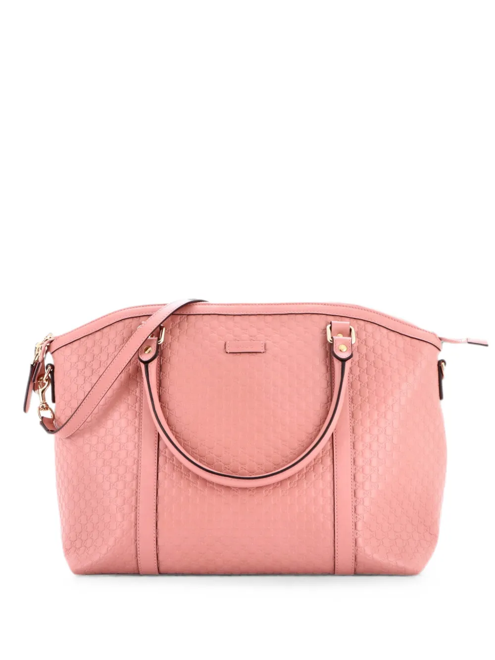Gucci Pre-Owned Borsa a tracolla Britt media convertibile in pelle Microguccissima - Rosa