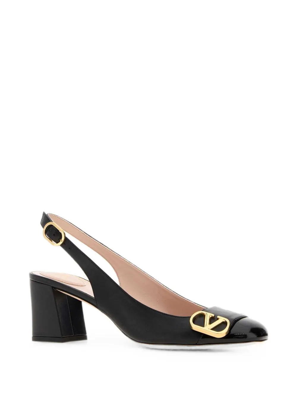 Valentino Garavani VLogo Signature leather pumps Zwart