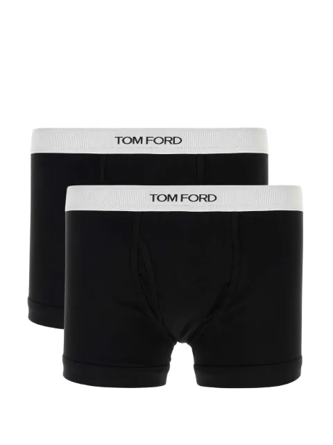 TOM FORD Set of two boxer shorts with logo stripe