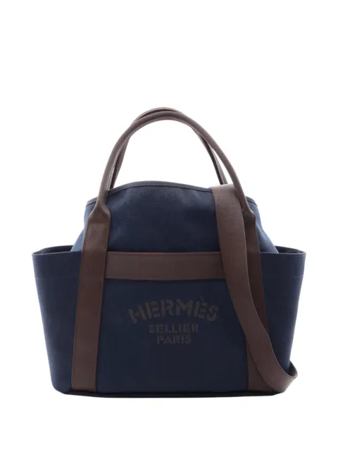 Hermès Pre-Owned 2025 Toile Sac de Pansage Grooming Bag satchel