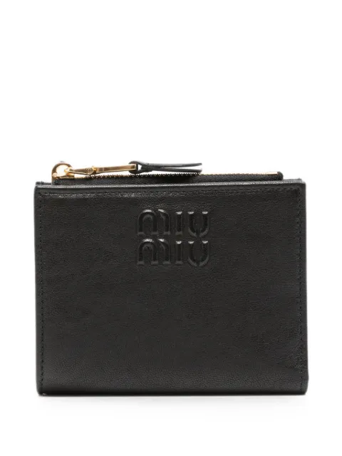Miu Miu Portemonnaie mit Logo-Prägung