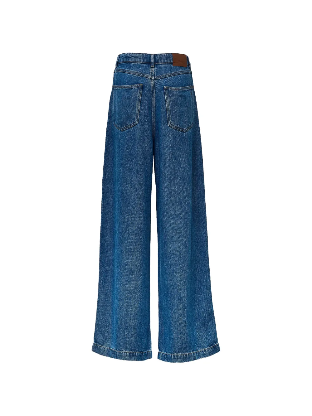 Sportmax Pioppo jeans met wijde pijpen Blauw