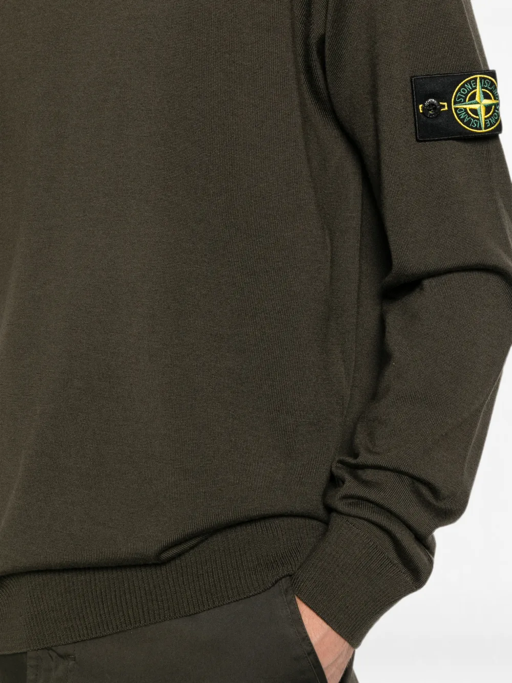 Stone Island 5100025 lichte zuivere RWS-wol Bruin