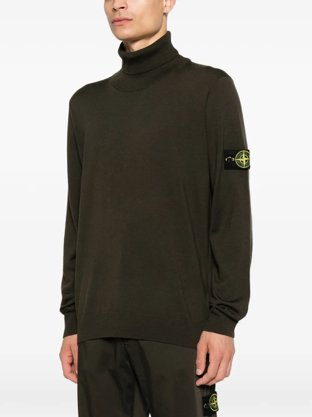 Stone Island 5100025 lichte zuivere RWS-wol Bruin