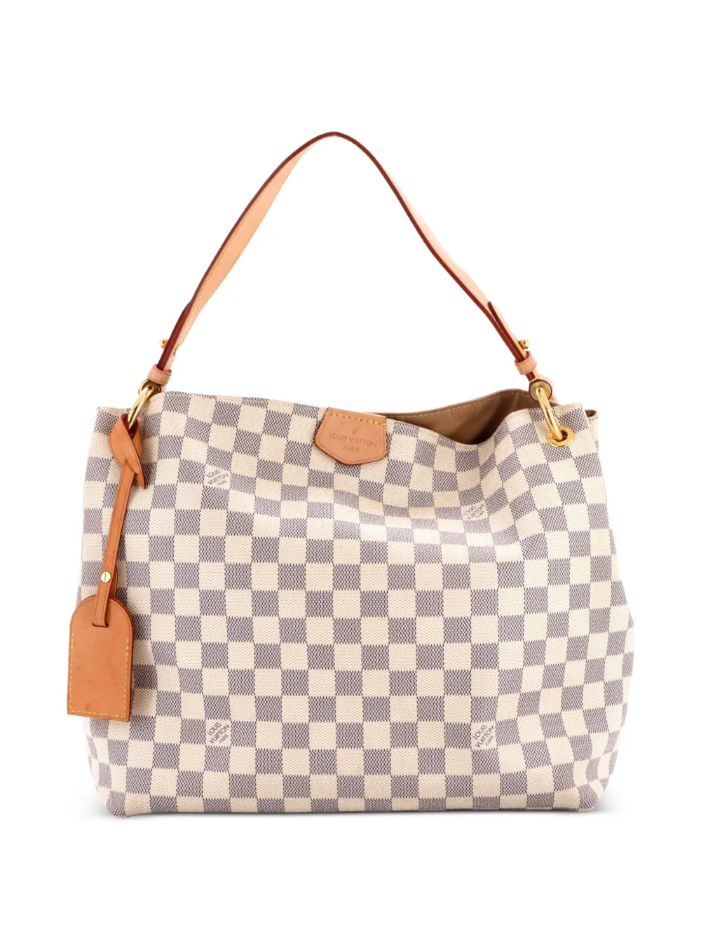 Louis Vuitton Pre-Owned Graceful Handbag Damier PM hobo bag - White