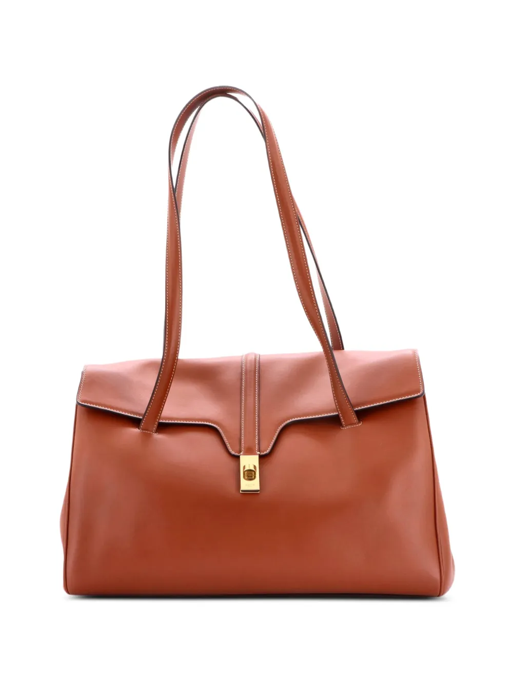 Celine Pre-Owned Soft 16 Bag Smooth Calfskin Large shoulder bag - Brown