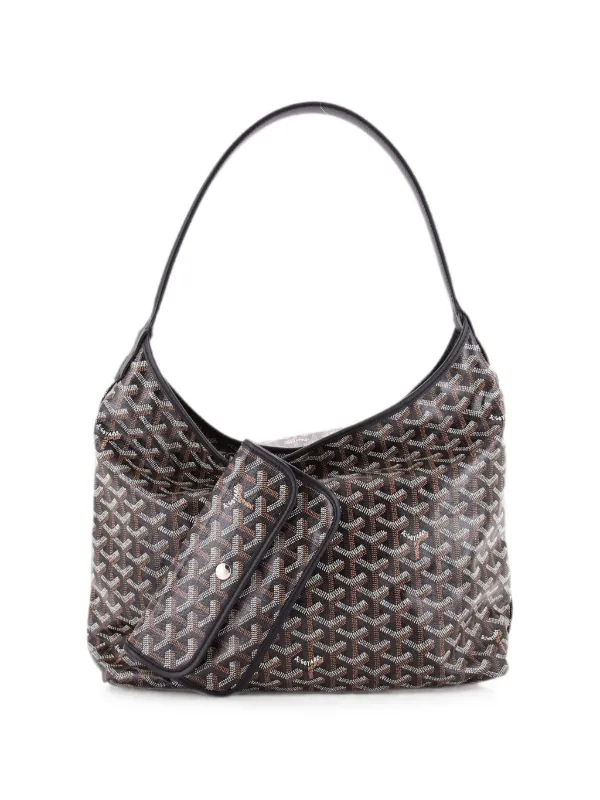 Goyard Pre-Owned Boheme Coated Canvas Hobo Bag | Black | FARFETCH