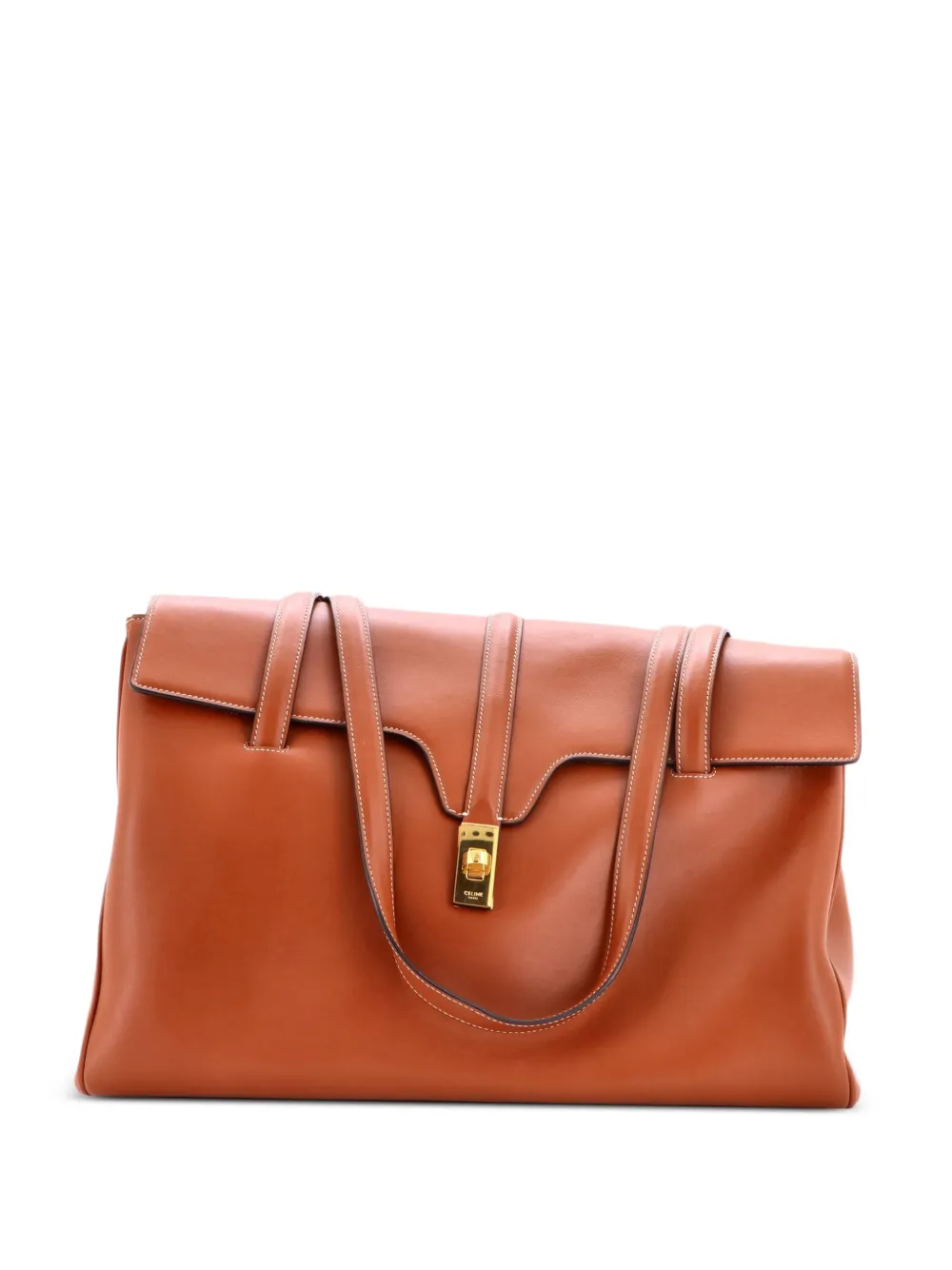Celine Pre-Owned Soft 16 Bag Smooth Calfskin Large shoulder bag - Brown