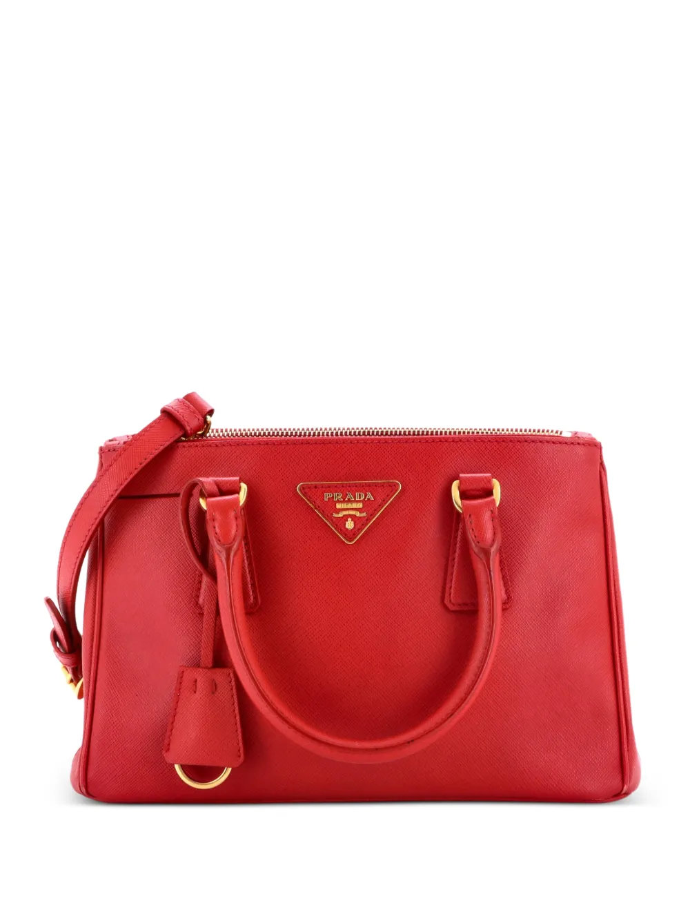 Prada Pre-Owned Lux Tote Bag aus Saffiano-Leder - Rot