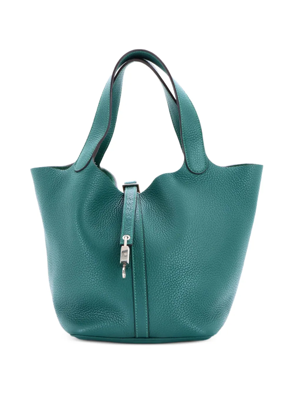 Hermès Pre-Owned sac seau Picotin Lock Bag Clemence MM - Vert Hermès Pre-Owned sac seau Picotin Lock Bag Clemence MM - Vert