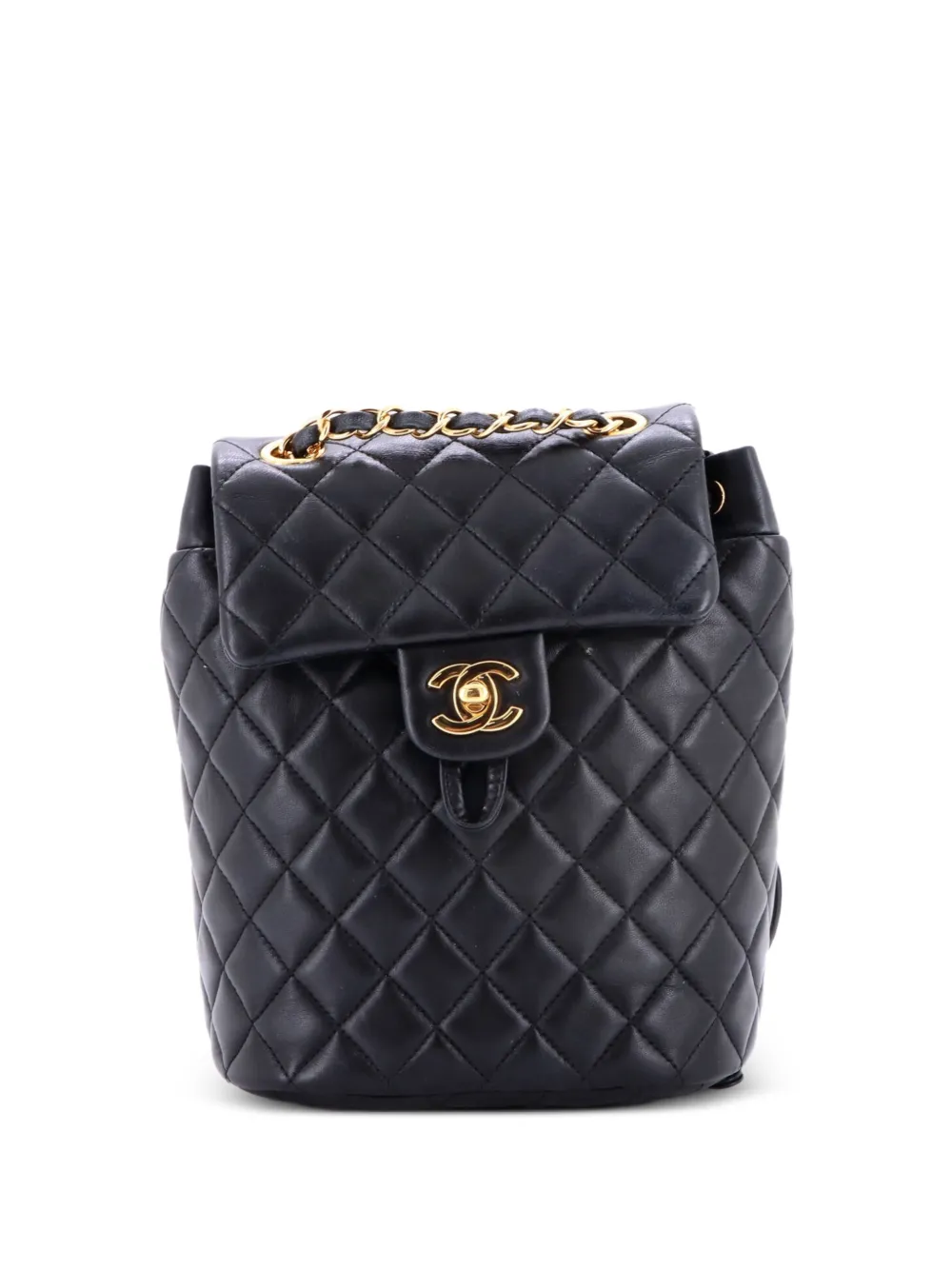 CHANEL Pre-Owned Zaino Urban Spirit mini n pelle di agnello trapuntata - Nero