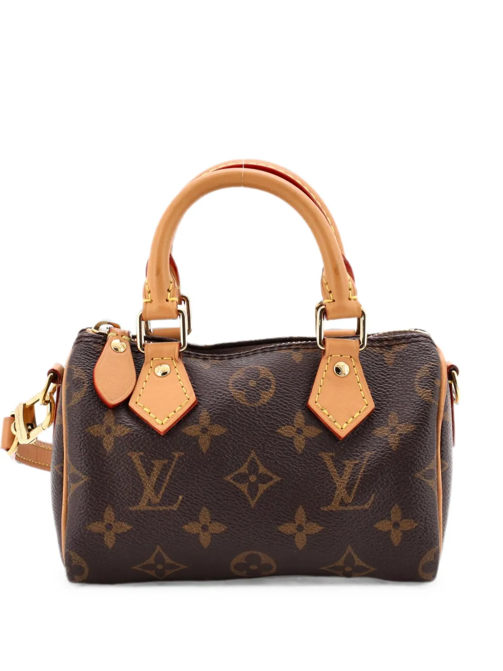 Louis Vuitton Pre-Owned Speedy Bandouliere NM Bag Monogram Canvas Nano crossbody bag - Brown