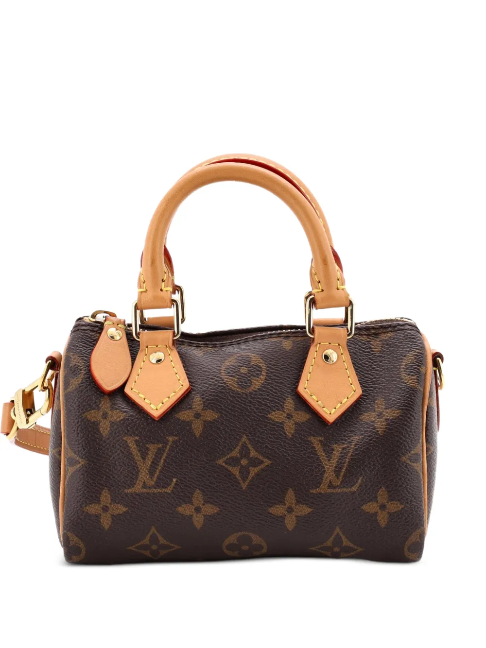 Louis Vuitton Pre-Owned Borsa a tracolla Speedy Bandouliere NM nano in tela con monogramma - Marrone