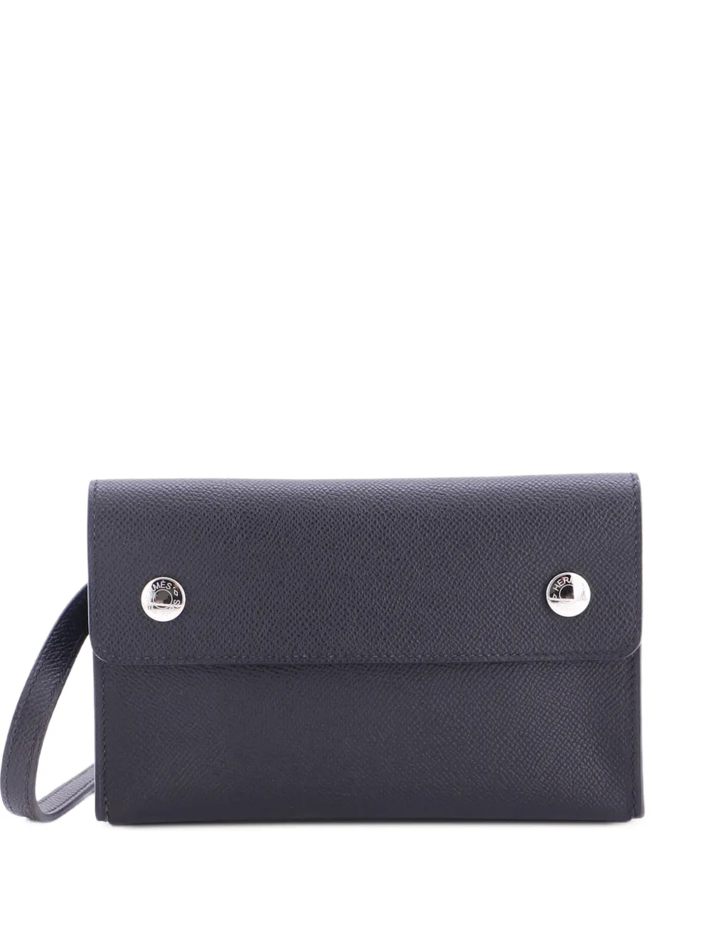 Hermès Pre-Owned Hermesnap Wallet Bag Epsom crossbody bag - Black