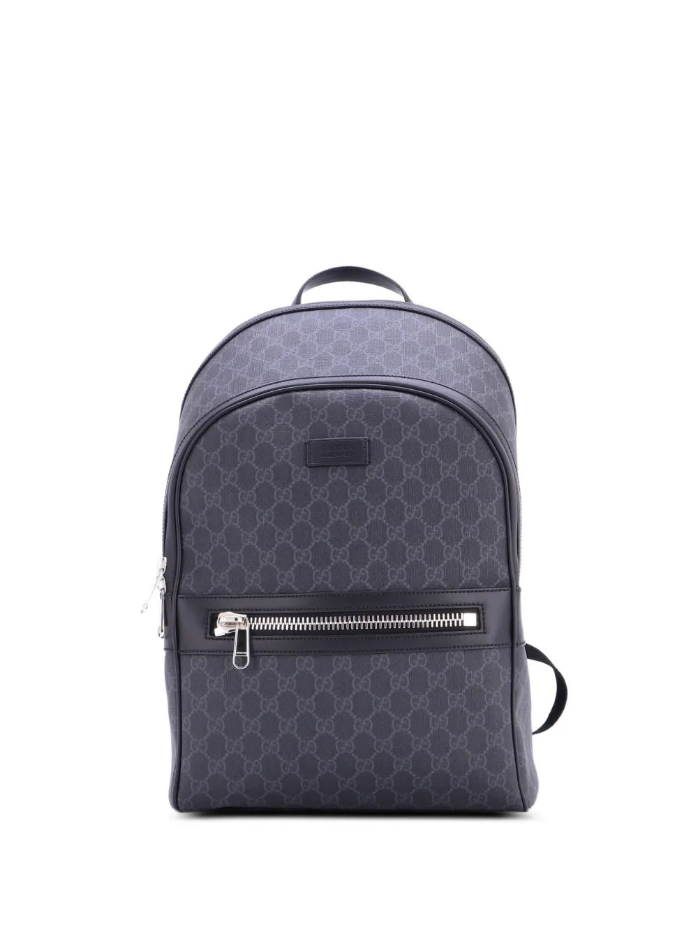 Gucci Pre-Owned Mittelgroßer Canvas-Rucksack mit GG-Beschichtung - Schwarz