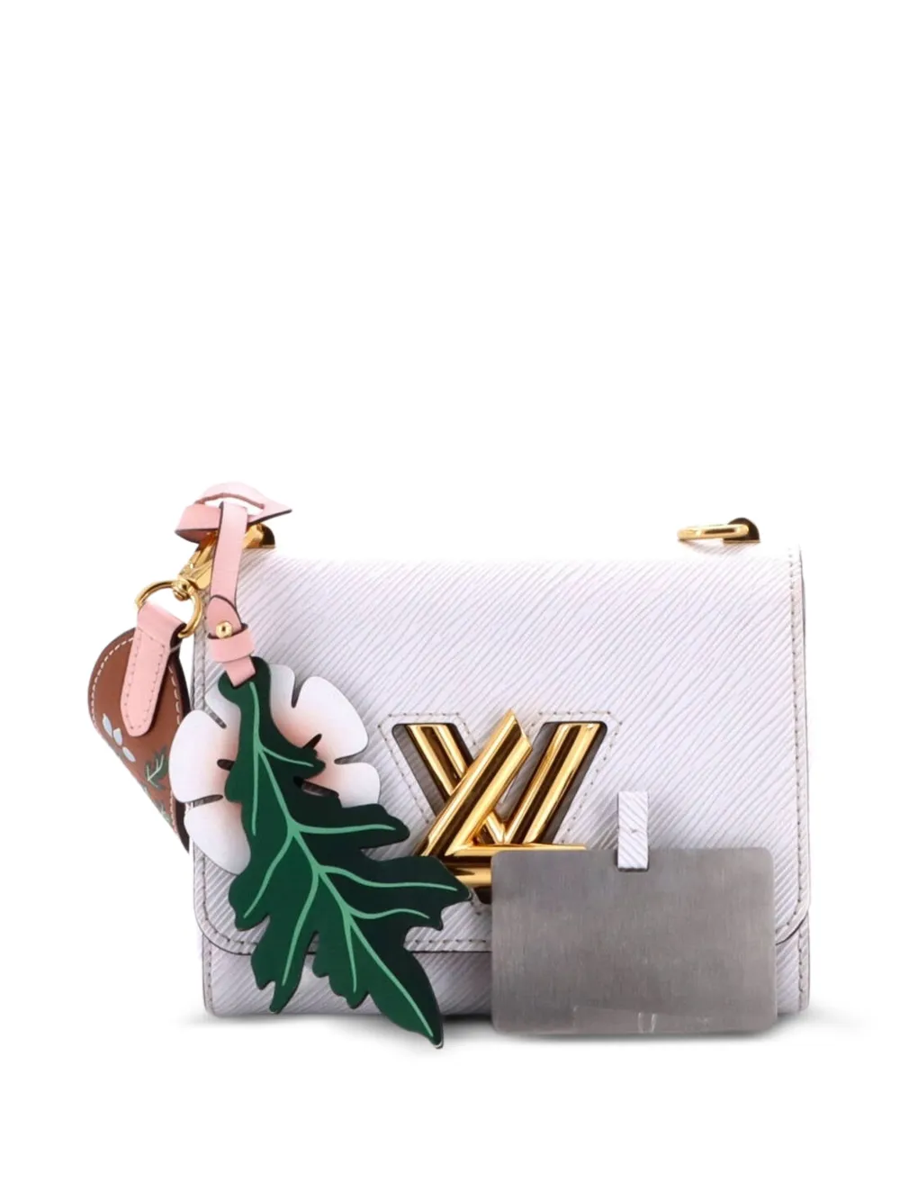 Louis Vuitton Pre-Owned Monogram Flower Strap Twist Handbag Epi Leather PM shoulder bag - White