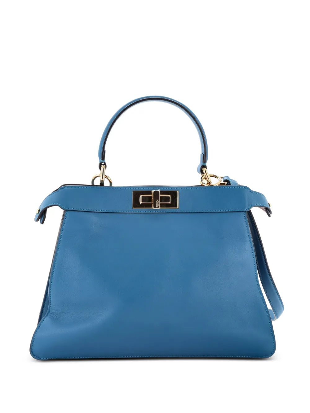Fendi Pre-Owned Peekaboo ISeeU Bag Leather Medium satchel - Blue