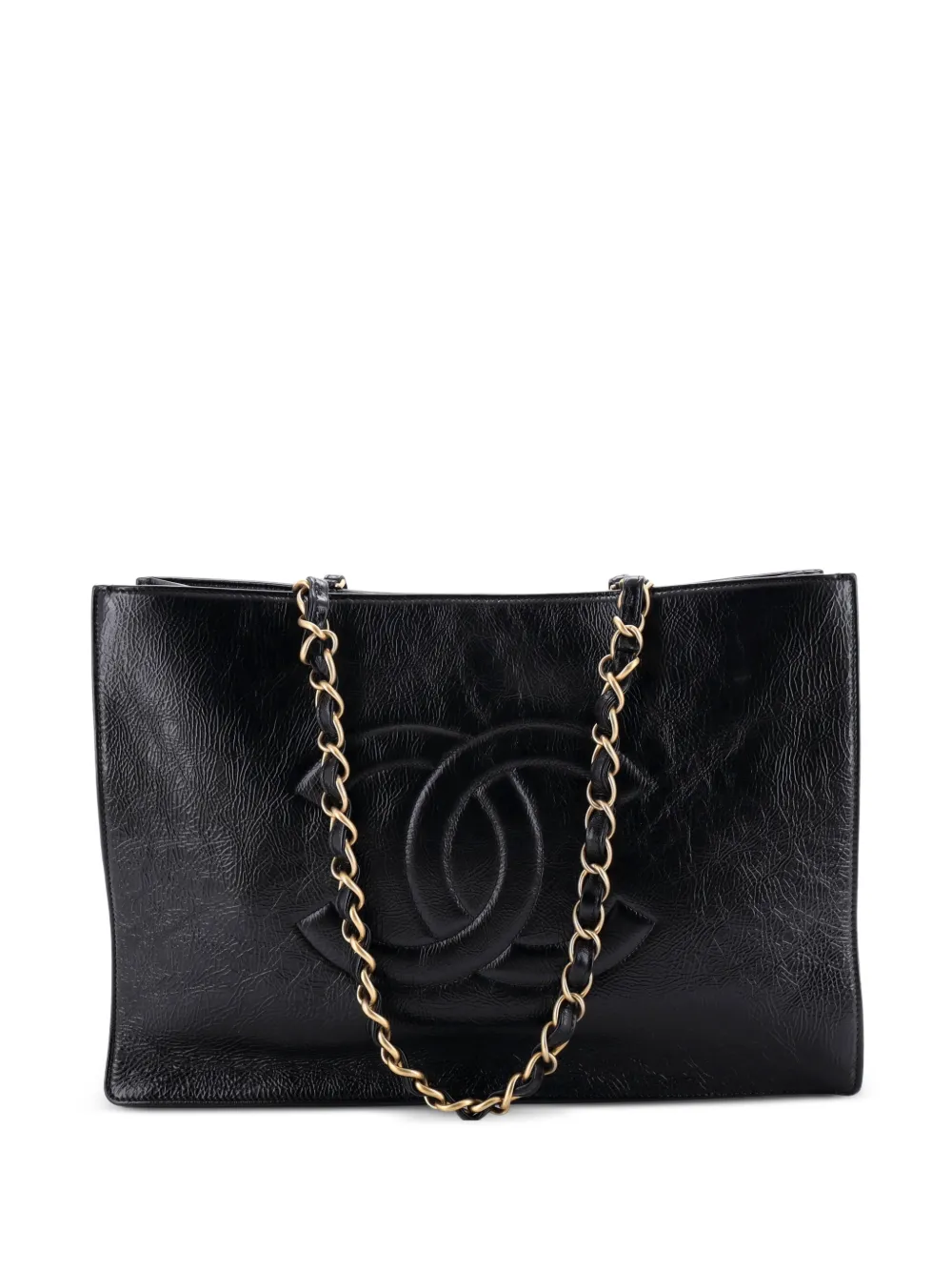 CHANEL Pre-Owned Borsa tote Timeless CC grande in pelle di vitello - Nero