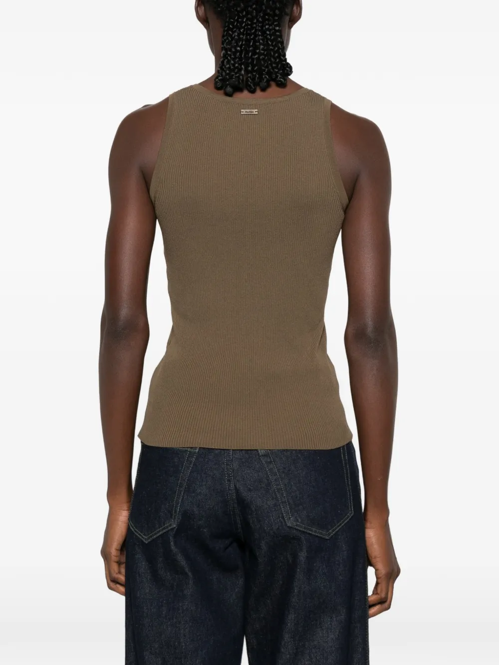 Max Mara Editta ribgebreide tanktop Groen